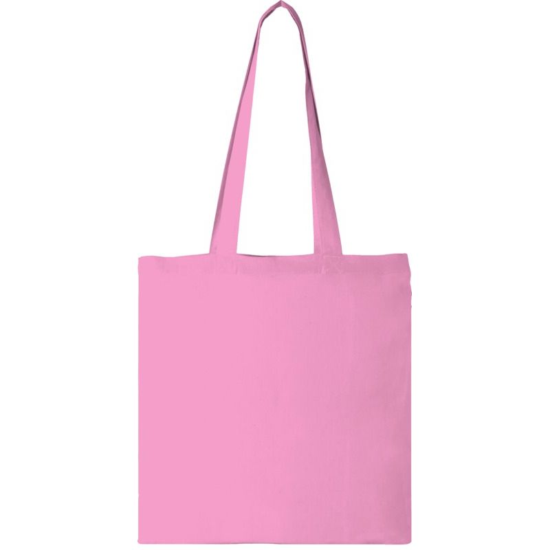 Image 2 : Personalised pink natural cotton bags ...