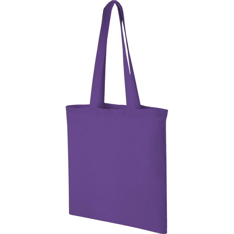 Image 1 : Personalised purple natural cotton bags ...