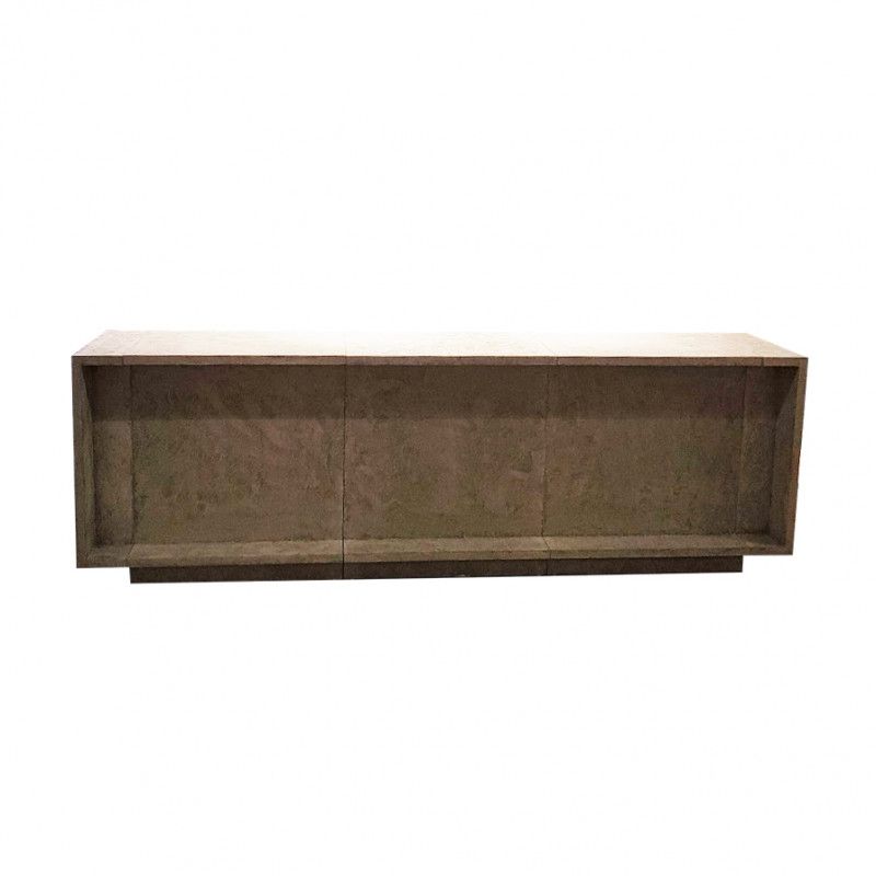 Piano d&#039;appoggio moderno in grigio cemento 340 cm : Comptoirs shopping