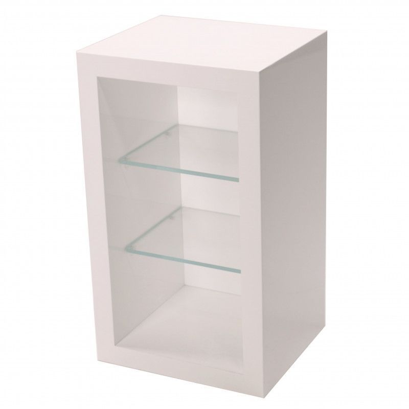 Platz Hochglanzender weisser Wandschrank mit 2 Glasbode : Comptoirs shopping