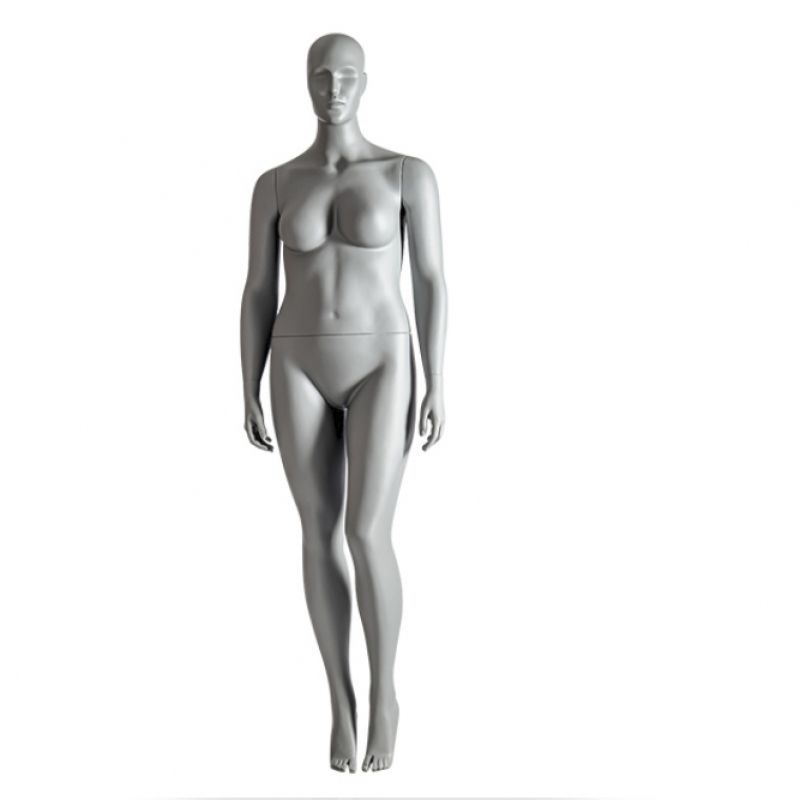 Plus size female mannequin gray size 42 : Mannequins vitrine