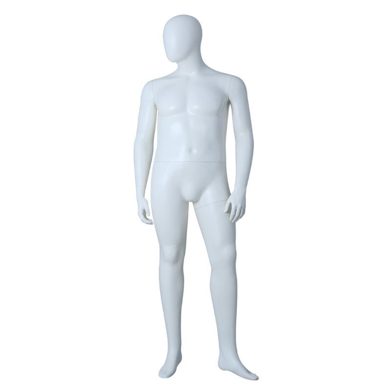 Display your plus-size collections in style with this glossy ... Plus size male window mannequin : Mannequins vitrine
