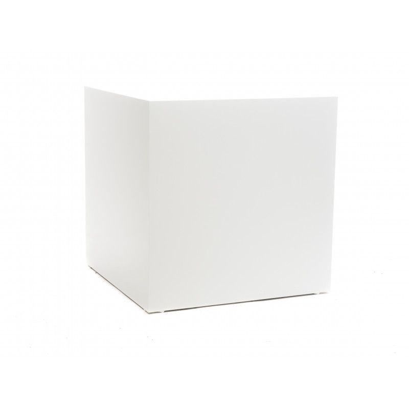 Podium blanc 50 x 50 x 50 cm : Mobilier shopping