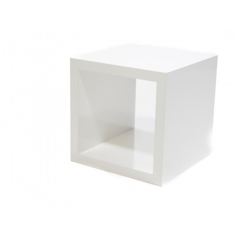 Podium glossy blanco 40x40x40 cm : Mobilier shopping