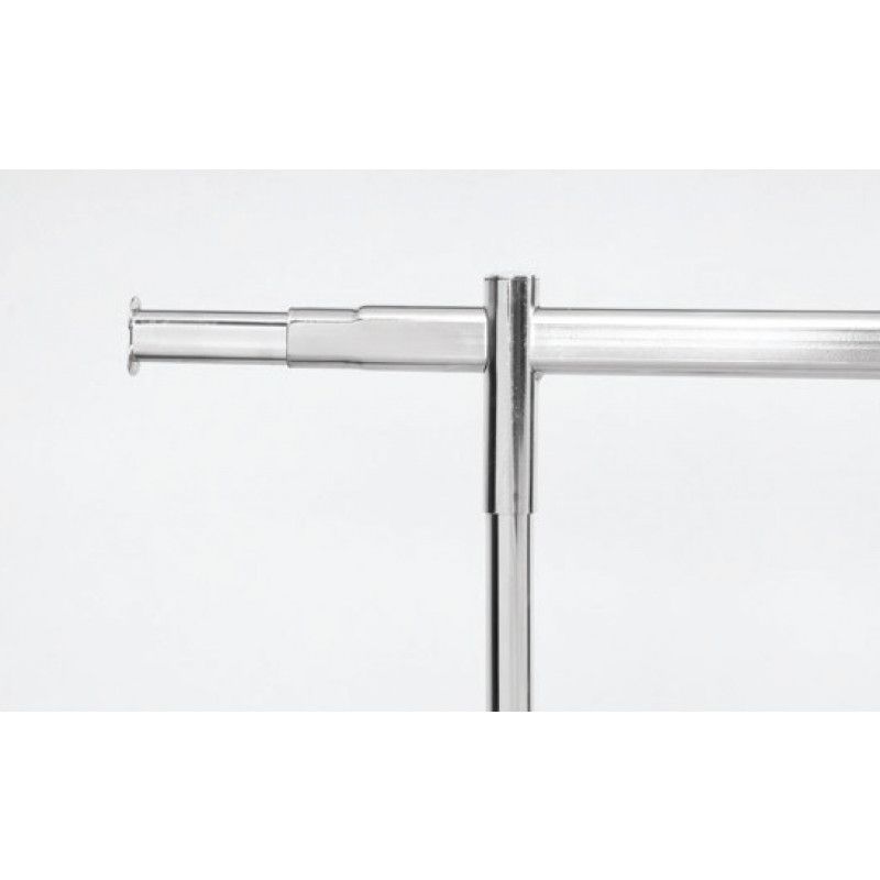 Image 2 : Portant à roulettes chrome 150-220cm ...