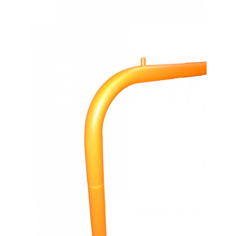 Image 1 : Portant orange vif en acier ...