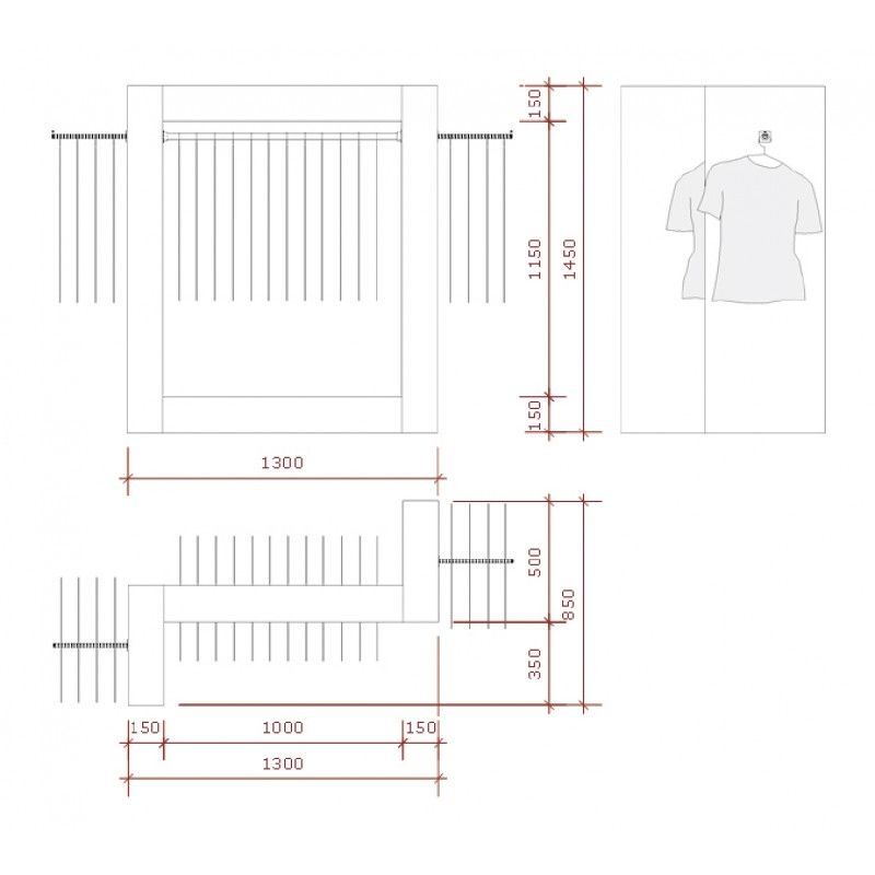Image 1 : Porte manteau blanc très ...
