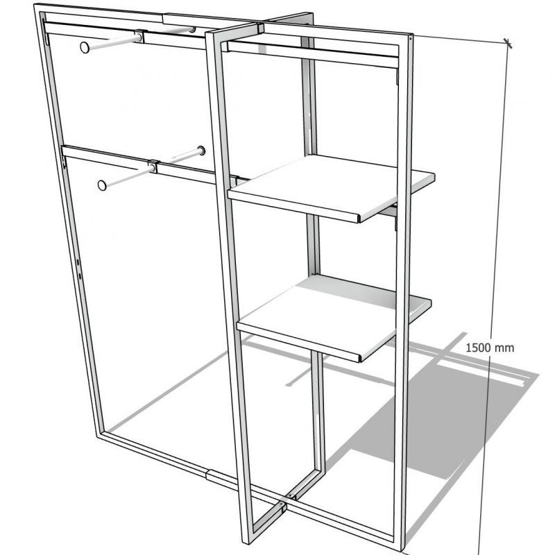 Image 1 : Portant vêtements extensible et ...