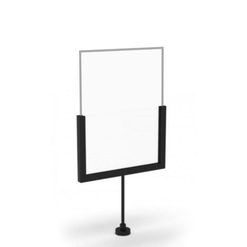Poster holder A5 black with magnet : Mobilier shopping
