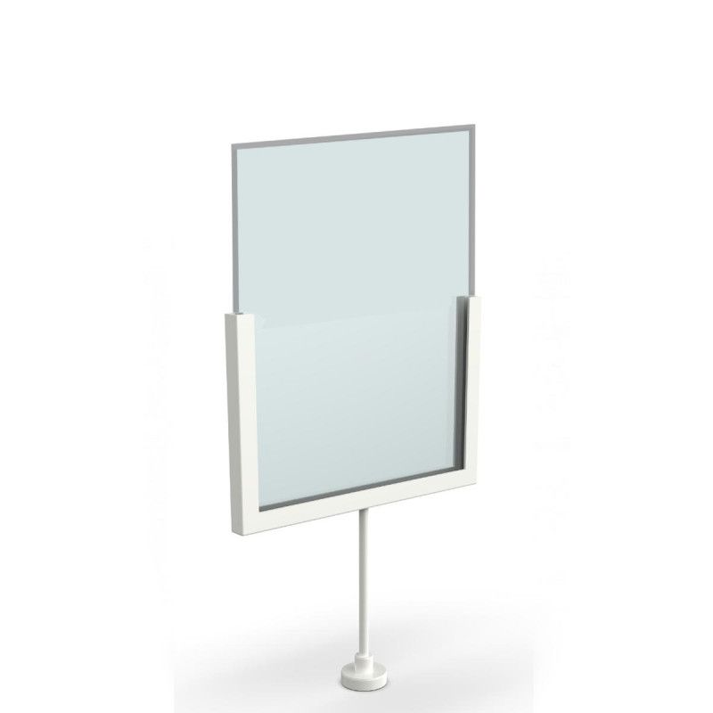 Poster holder A5 white with magnet : Mobilier shopping