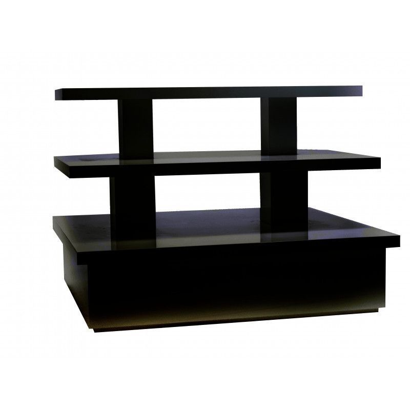 Pyramid table black finish : Mobilier shopping