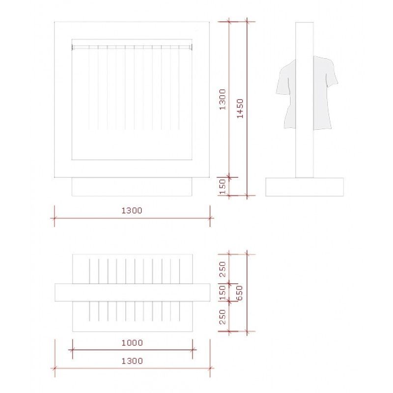 Image 1 : Super bright white coat rack ...