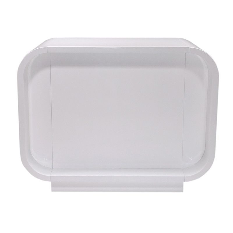 Image 1 : Rounded Store counter, white finish ...