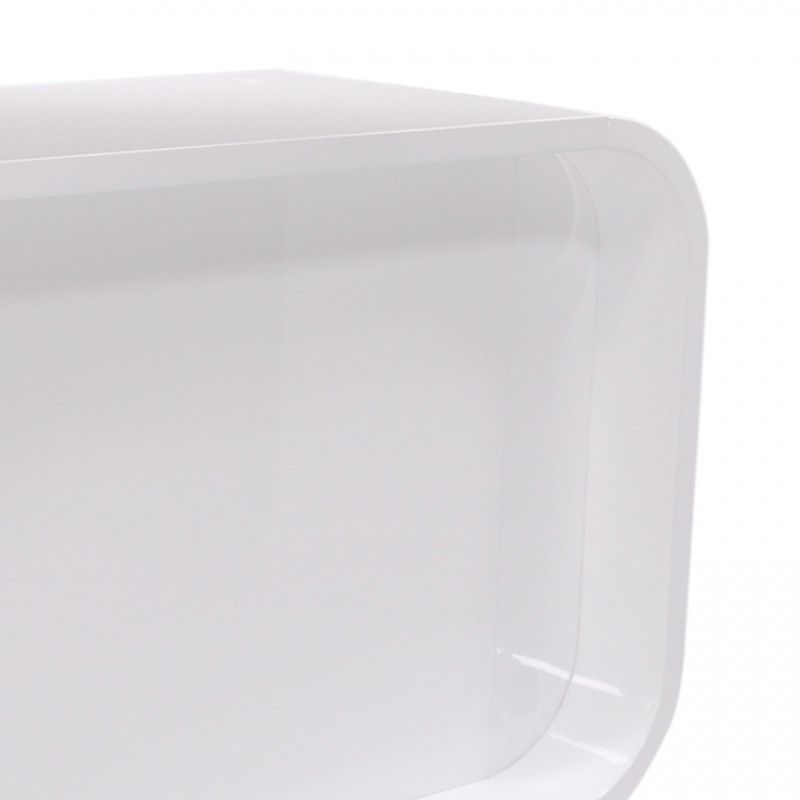 Image 4 : Rounded Store counter, white finish ...