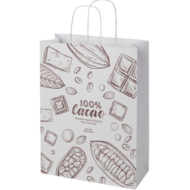 Sac en papier 120g, poign&eacute;es, XXL - 31x12x41cm : Tote bags