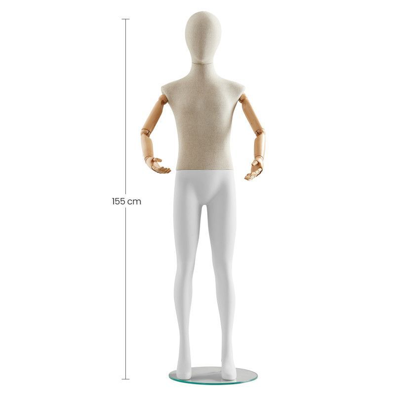 Schaufensterpuppe Kind abstrakt 155cm : Mannequins vitrine