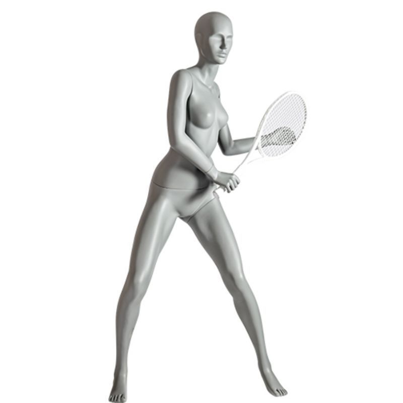 Image 1 : Schaufensterpuppe Tennisfrau