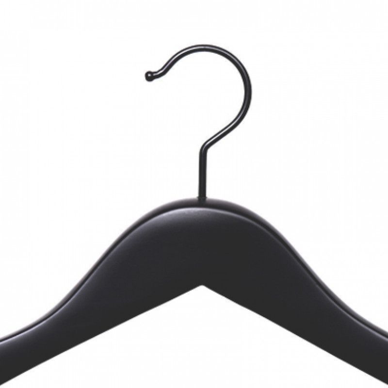 10 schwarz hanger holz mit haken 41 cm