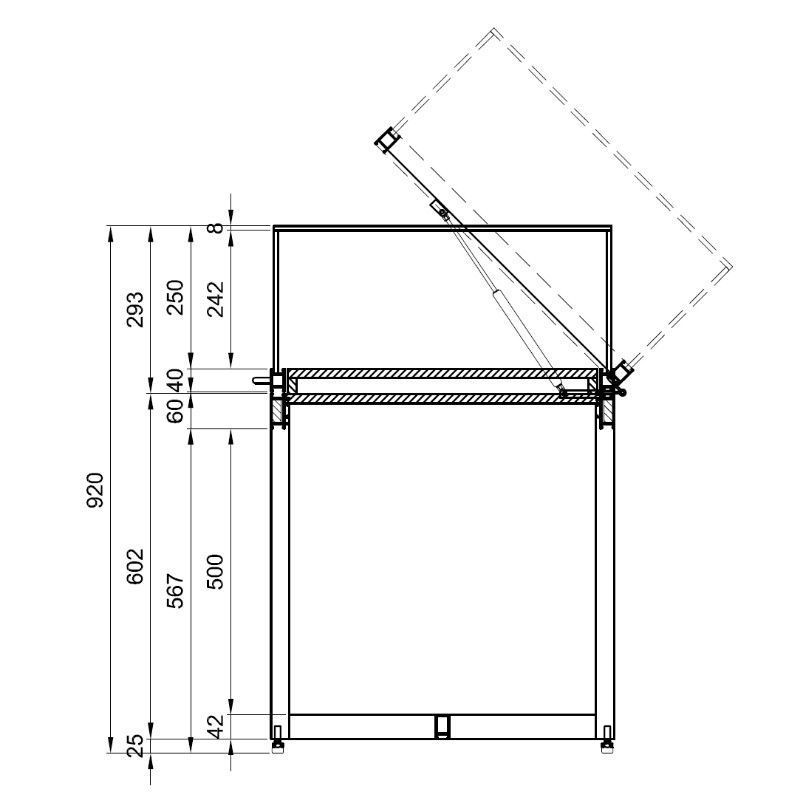 Image 3 : Schwarze Vitrine mit sicherer Glaskuppel ...