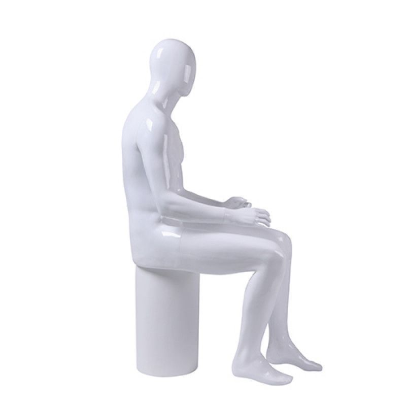 Image 2 : Sitting male window mannequin in ...