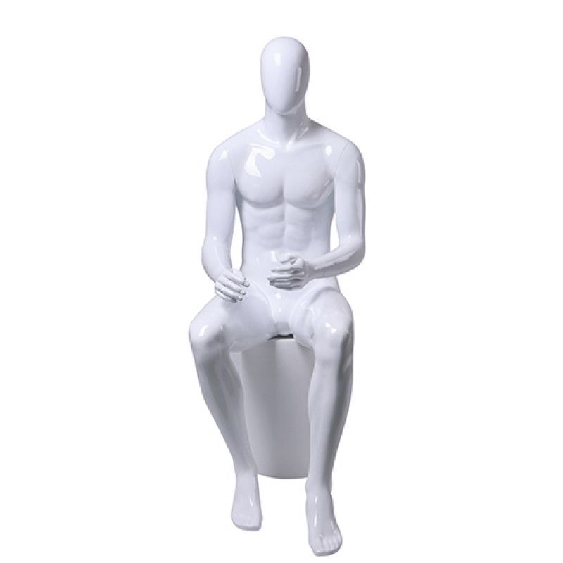 Image 4 : Sitting male window mannequin in ...