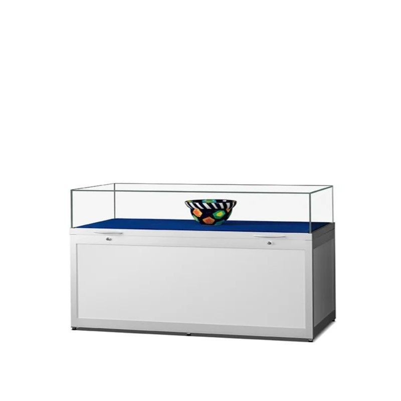 Silber Vitrine mit Glasglocke 100 cm : Mobilier bureau