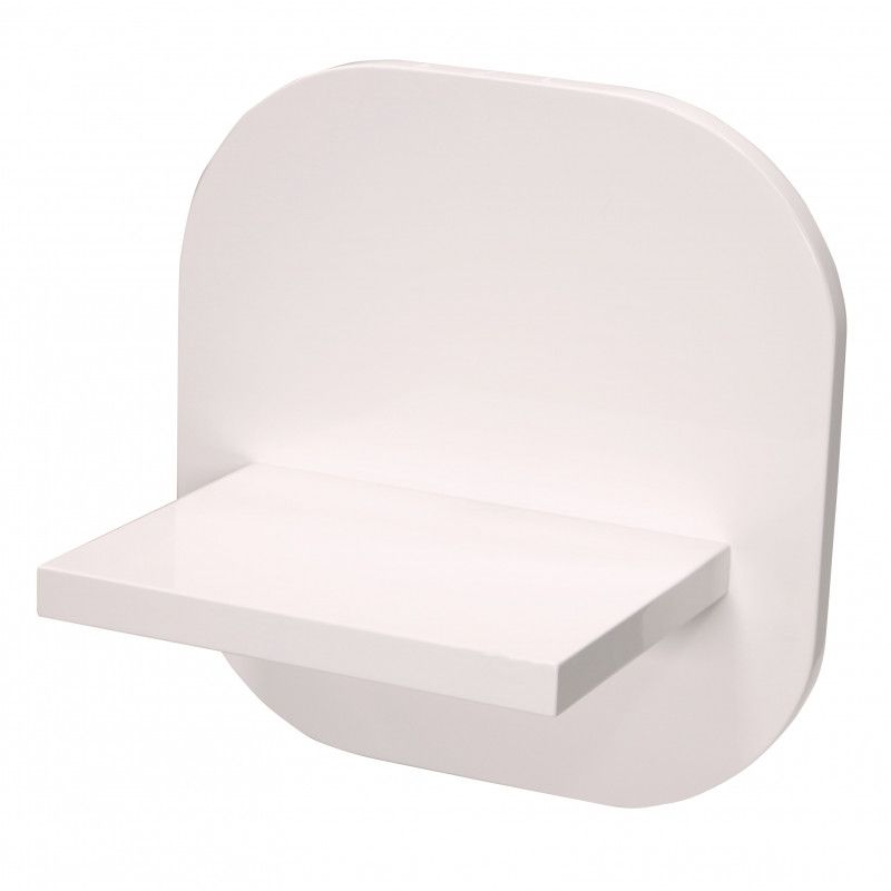 Single shelf for store in glossy white : Presentoirs shopping