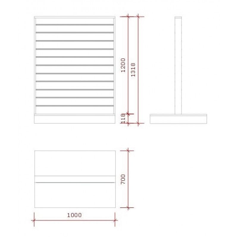 Image 4 : Slatwall and fittings Central unit ...