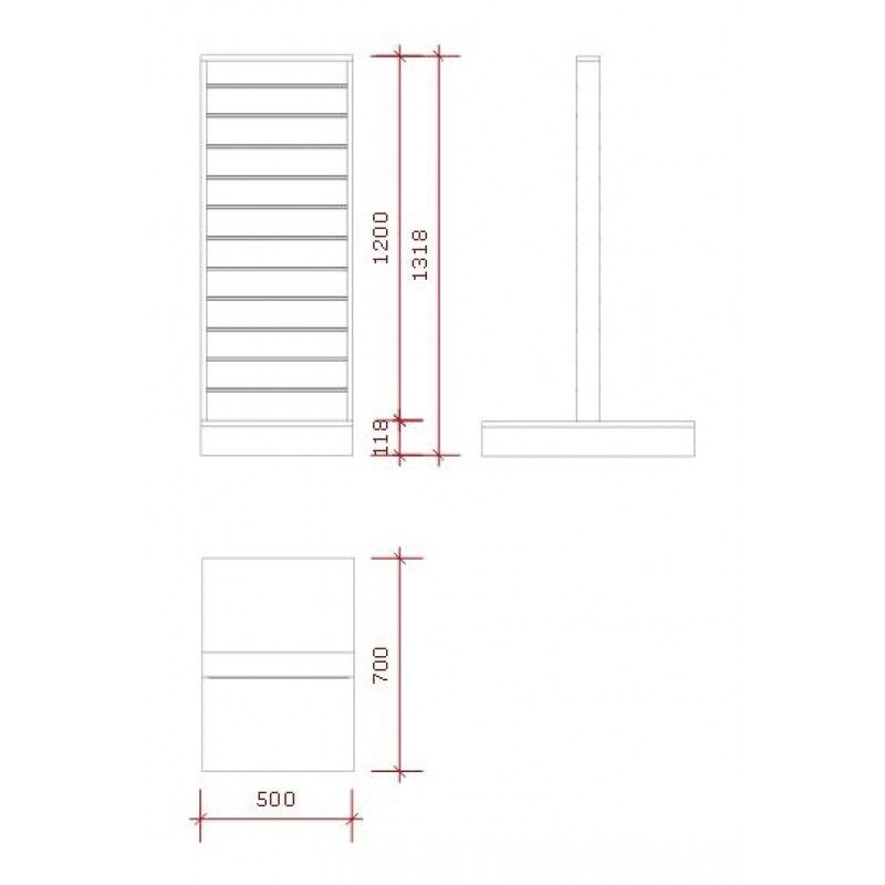 Image 4 : Slatwall and fittings MIDDLE UNIT ...