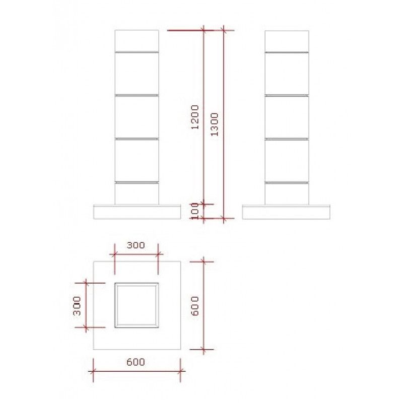 Image 3 : Slatwall and fittings CENTER UNIT ...