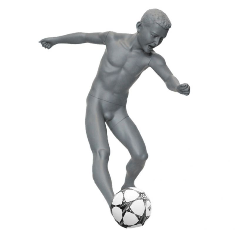 Soccer kid mannequin with base : Mannequins vitrine