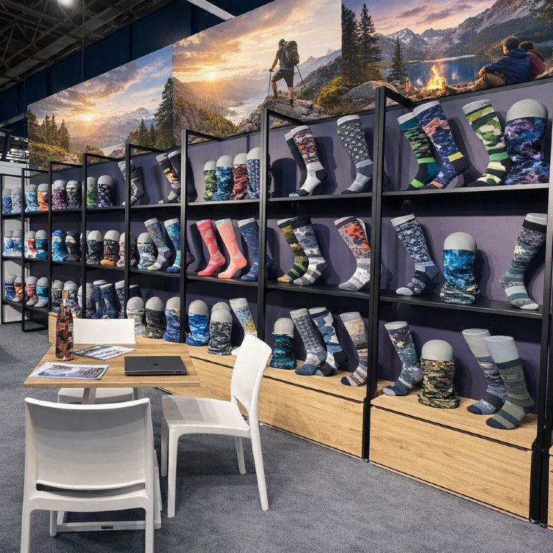 Image 3 : Medium grey sock display similar ...