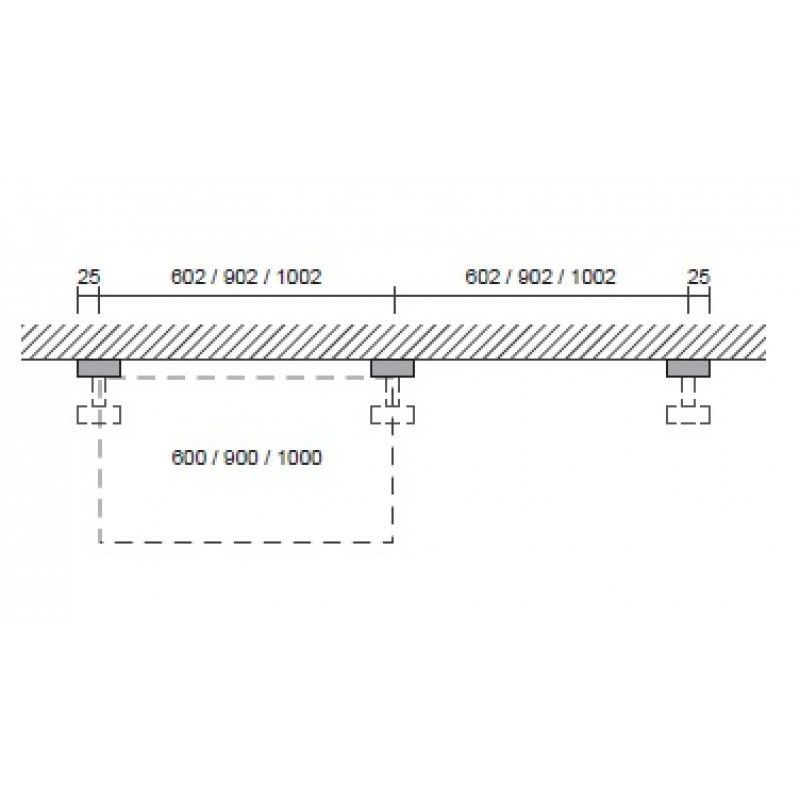 Image 3 : Soporte de pared blanco para ...