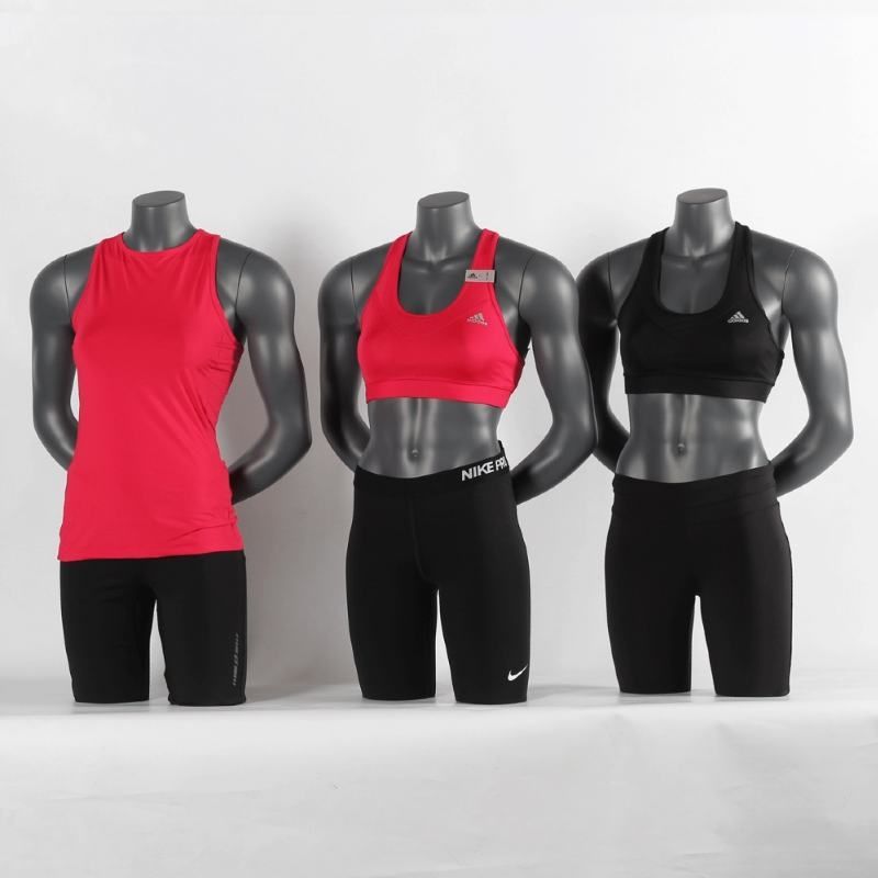 Image 2 : Ral 7024 graue Sportfrau Torsos ...