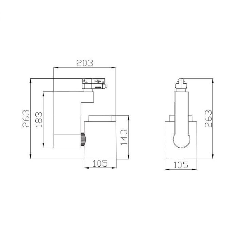 Image 1 : Spot LED blanc 10W orientable ...