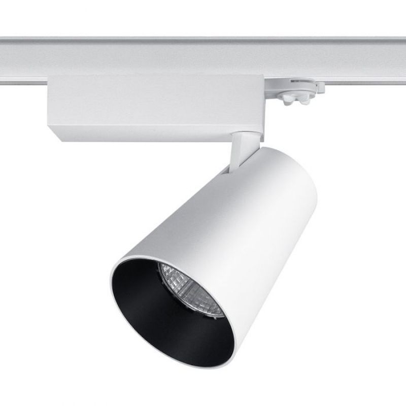 Spot LED noir 40W orientable 4000K pour rail triphas&eacute; : Eclairage