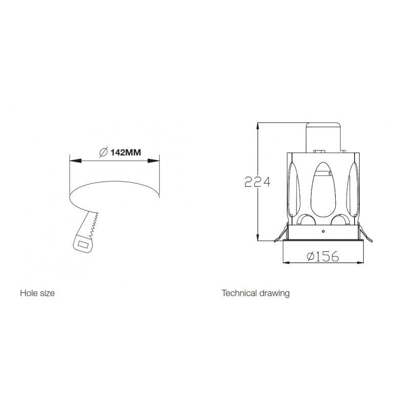 Image 1 :  Spot led nova incorporado