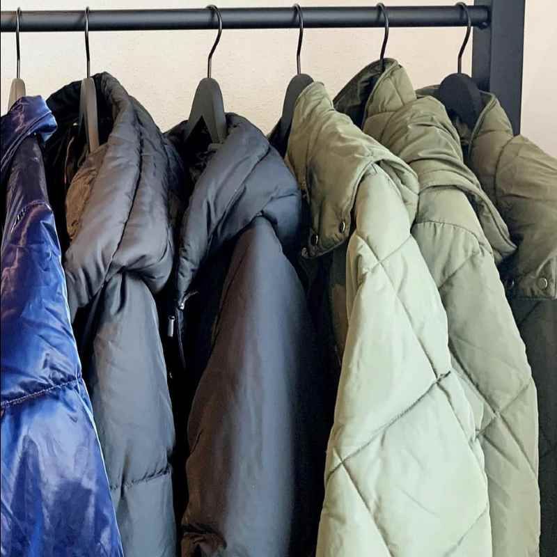 Image 5 : Square clothing rail straight with ...