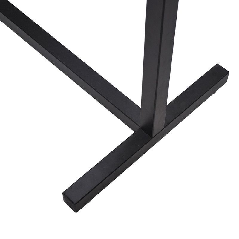 Image 2 : Square clothing rail black finish ...