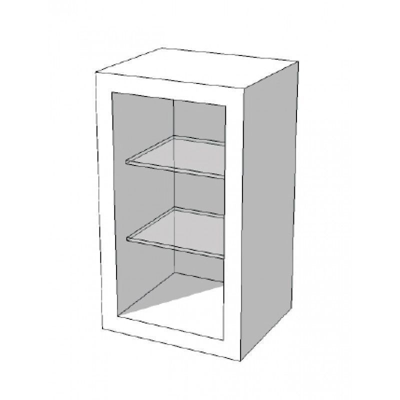 Image 1 : Cabinet with glass shelves: Width ...