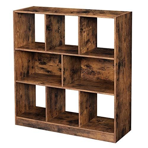 Storage shelf oak finish : Mobilier shopping