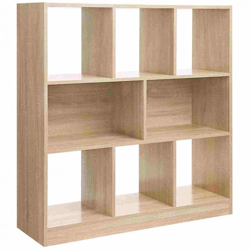 Storage shelf on legs light oak color : Mobilier shopping