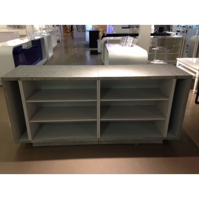 Image 3 : Gray concrete counter 220 cm ...