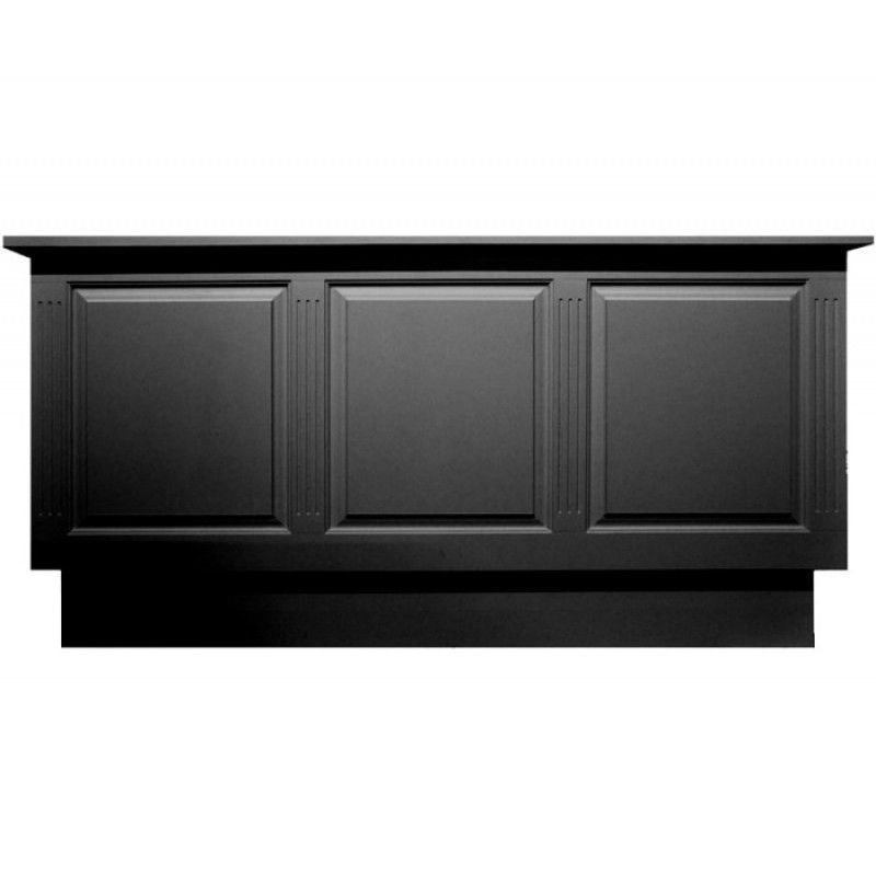 Store counter style authentic black wood : Mobilier shopping