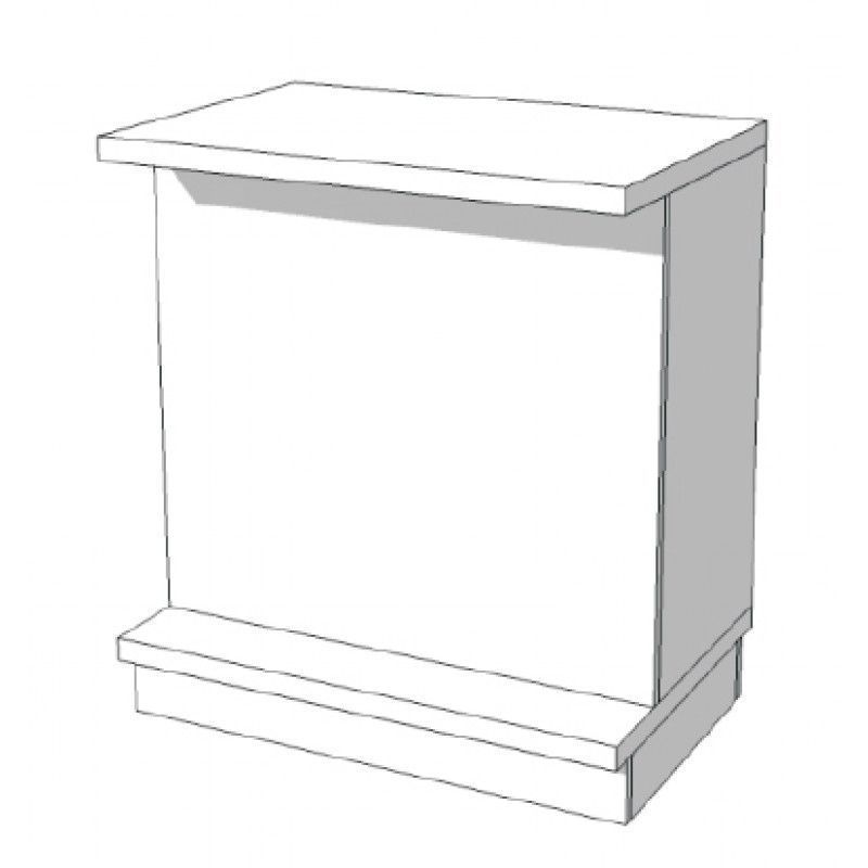 Image 4 : Counter for store, squared sides ...