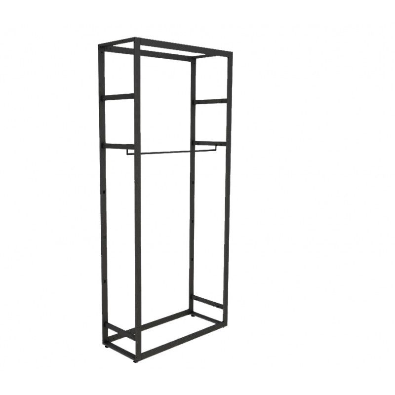 Store gondola bigshop Black H 240 x 108 x 45 cm : Mobilier shopping