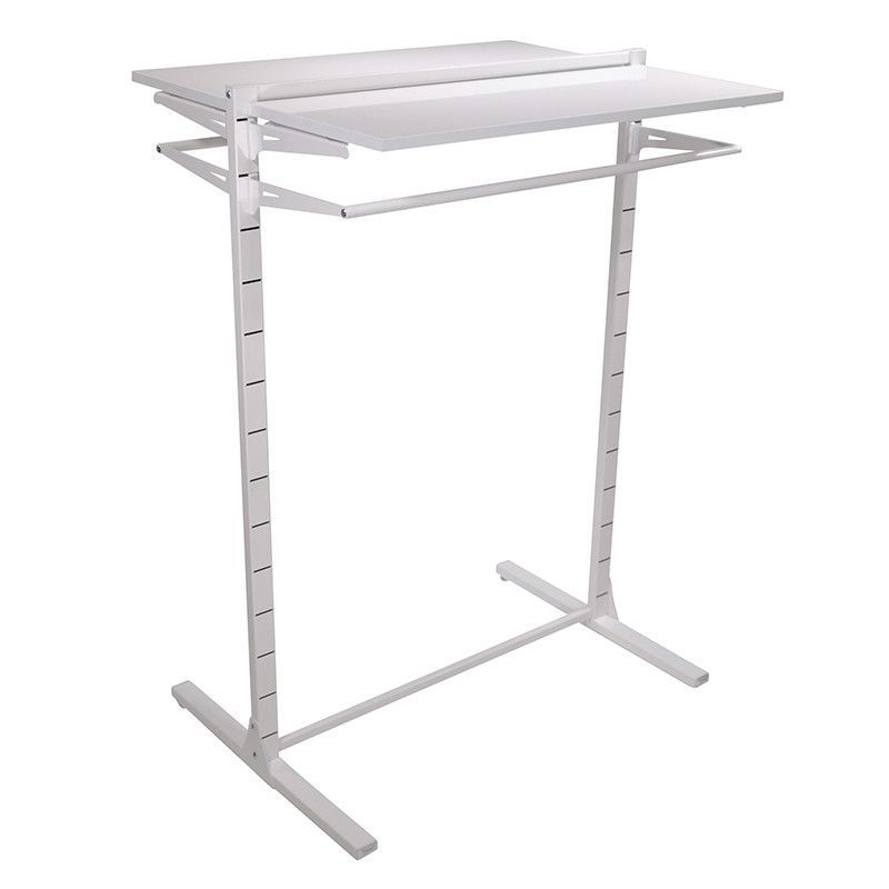 Gondola with shelves white finish H 145 x 105 x 73 CM : Presentoirs shopping