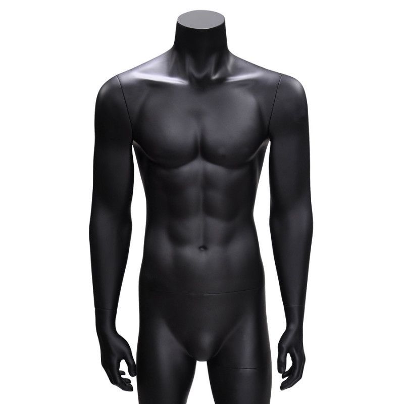 Image 2 : Straight headless male mannequin  black ...