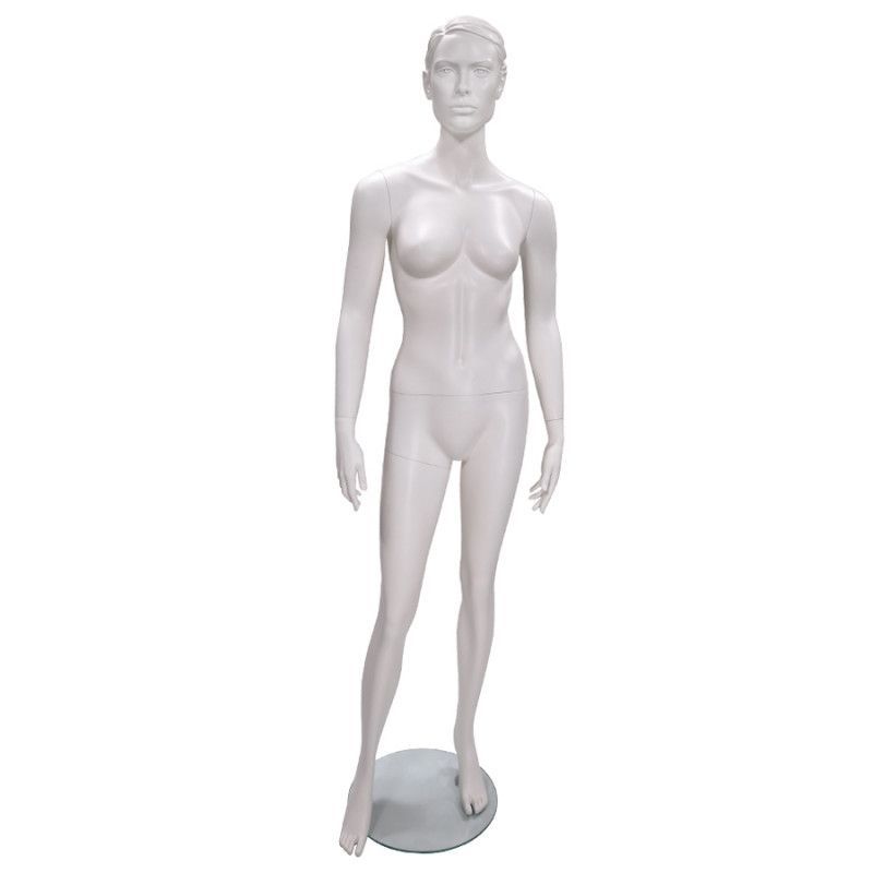 Stylised female window mannequin white finish : Mannequins vitrine