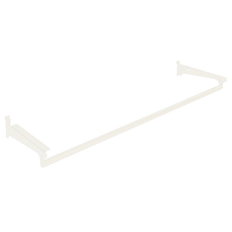 Supporto per ripiano bianco con barra sartoriale : Mobilier shopping